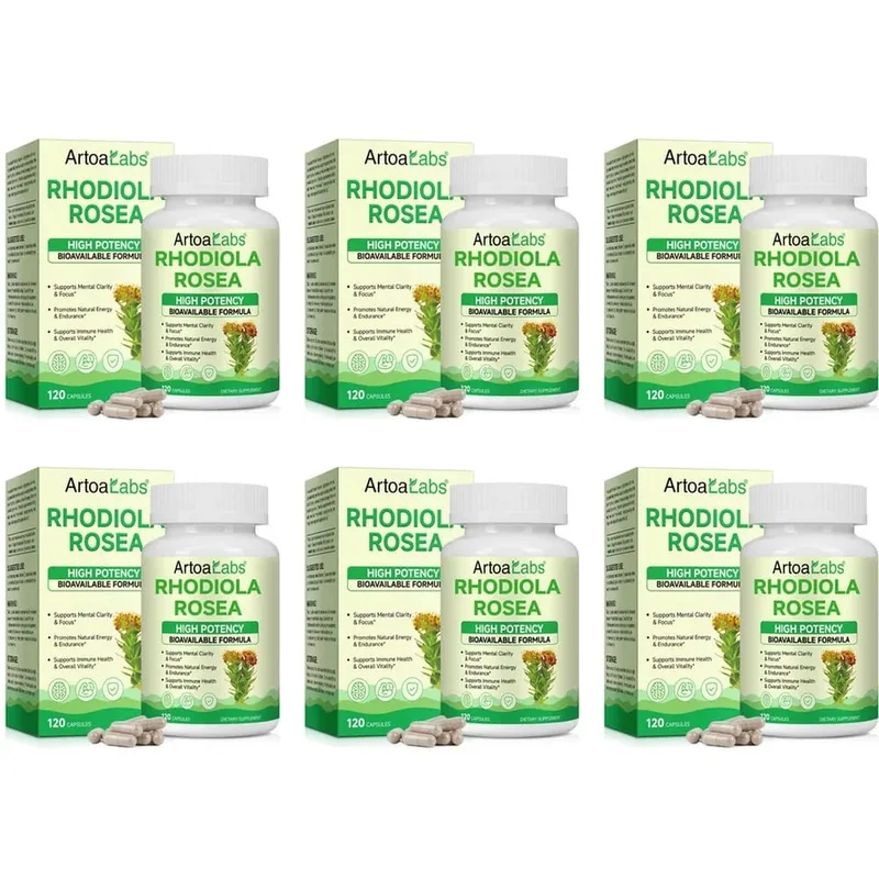 Rhodiola Rosea Capsules High Potency Formula Supports Mental Clarity & Focus Energy & Endurance Immune Health & Vitality 120 Ct — image 11