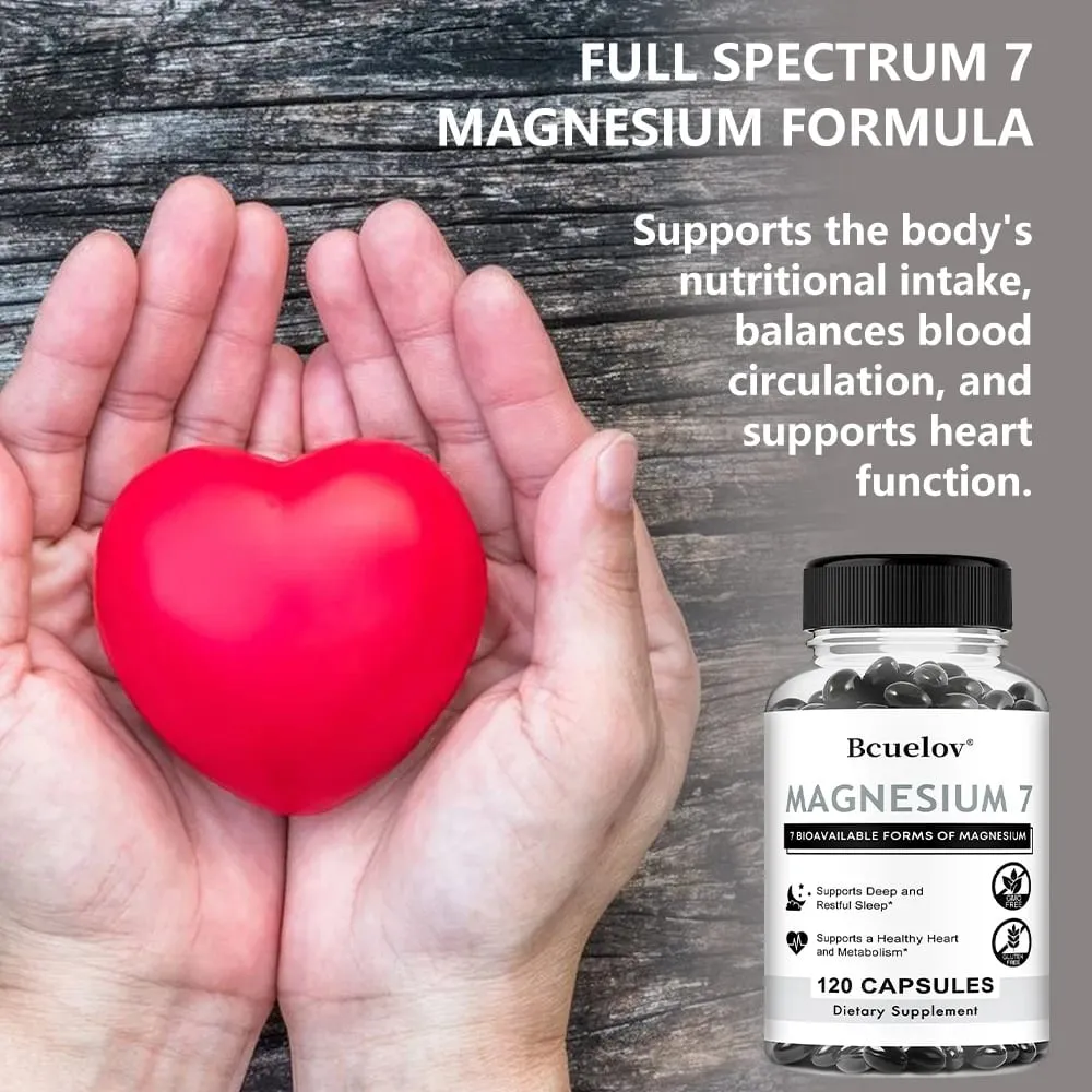 7 in 1 Magnesium Complex High Absorption Supports Energy Relaxation Promotes Healthy Sleep Helps Muscle Support Supplements — image 5