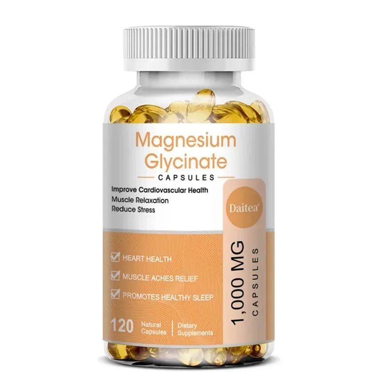 Magnesiumglycinattilskud med vitaminer til fremme af naturlig søvn reducerer stress og angst og understøtter knoglesundhed — image 9