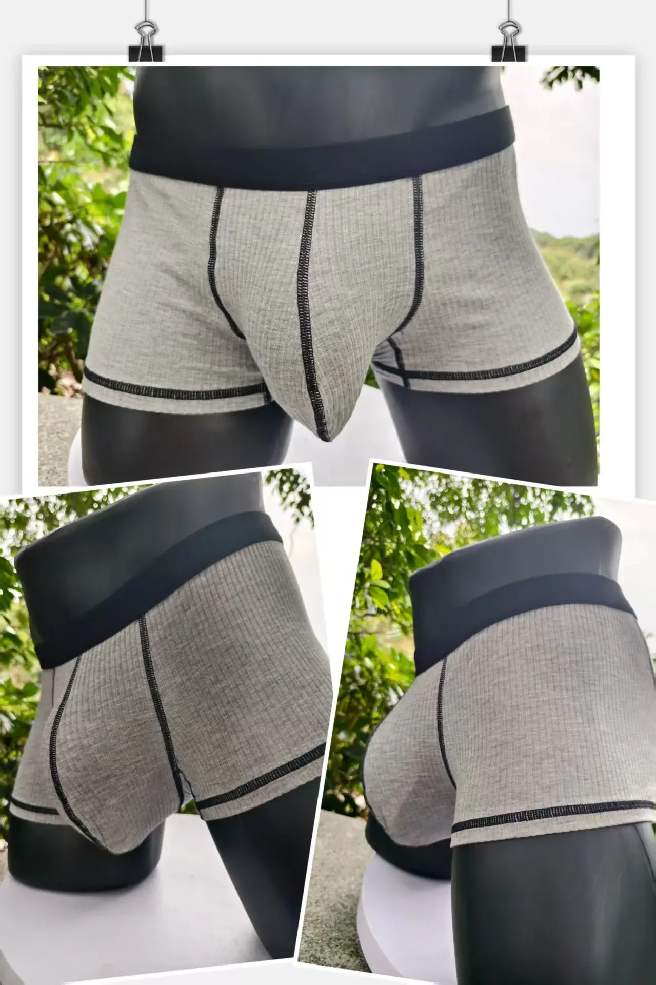 Men's boxer shorts with high elasticity and large pockets, fashionable men's shorts — image 7