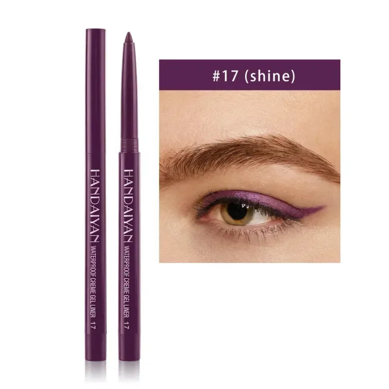 1PC Glitter Shine Eyeliner Gel Pencil Sexy Colorful Long-Lasting Shimmer Makeup Matte Colored Eye Liner Cream Pen Cosmetic Tool