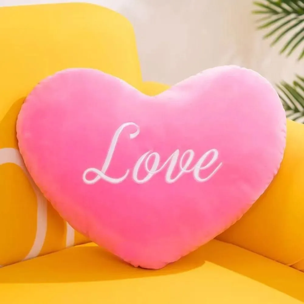New Heart Shape Heart Plush Pillow Pink Color Red Color Soft Pillow Valentines gift Stuffed Pillow for Birthday — image 10