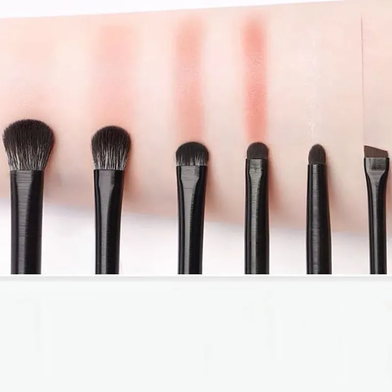 New 6PCS Eyes Makeup Brushes Set Professional Soft Contouring Eyeshadow Eyeliner Eyebrow Brush Women Facial Beauty Cosmetic Tool
