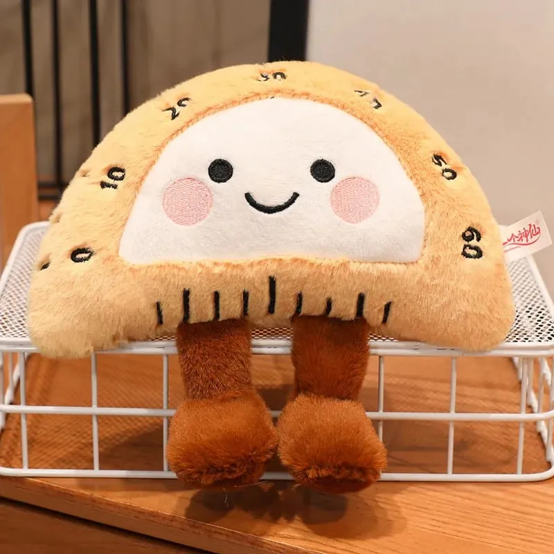 13/20cm Pencil Case Stationery Plush Humanoid Toy Stuffed Kawaii Eraser Ruler Doll Pendant with Loop Plushie Decor for Bag