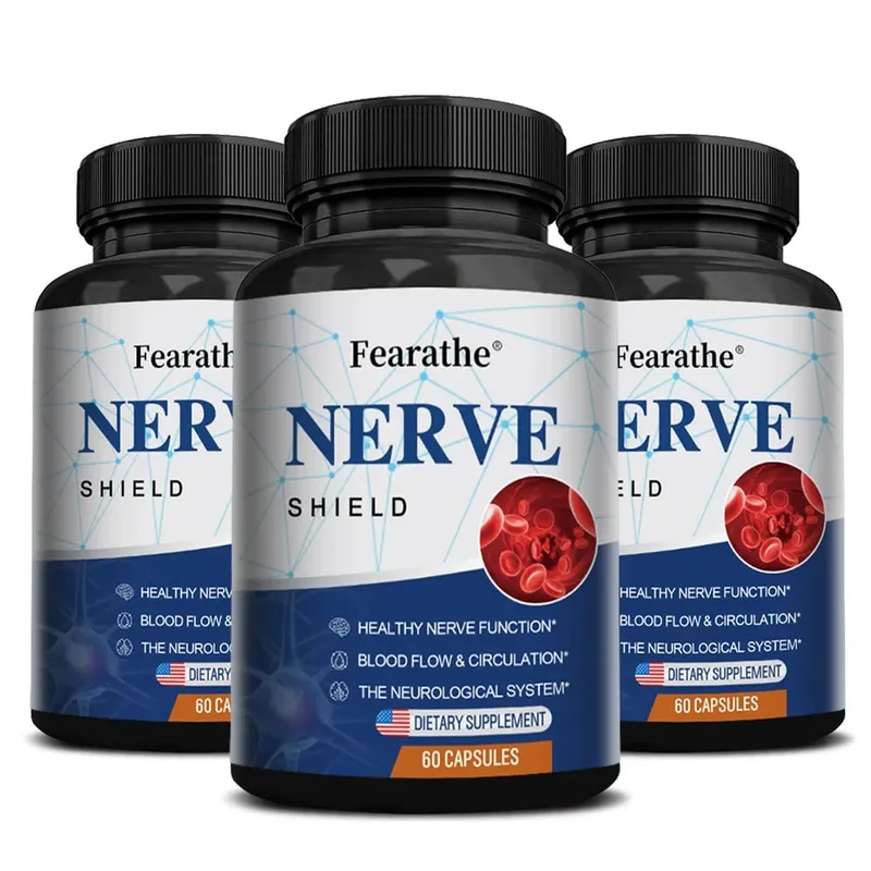 Nerve Support Supplement - B Vitamins Supports Nerve & Brain Function Neurotransmitters Blood Circulation & Joint Health