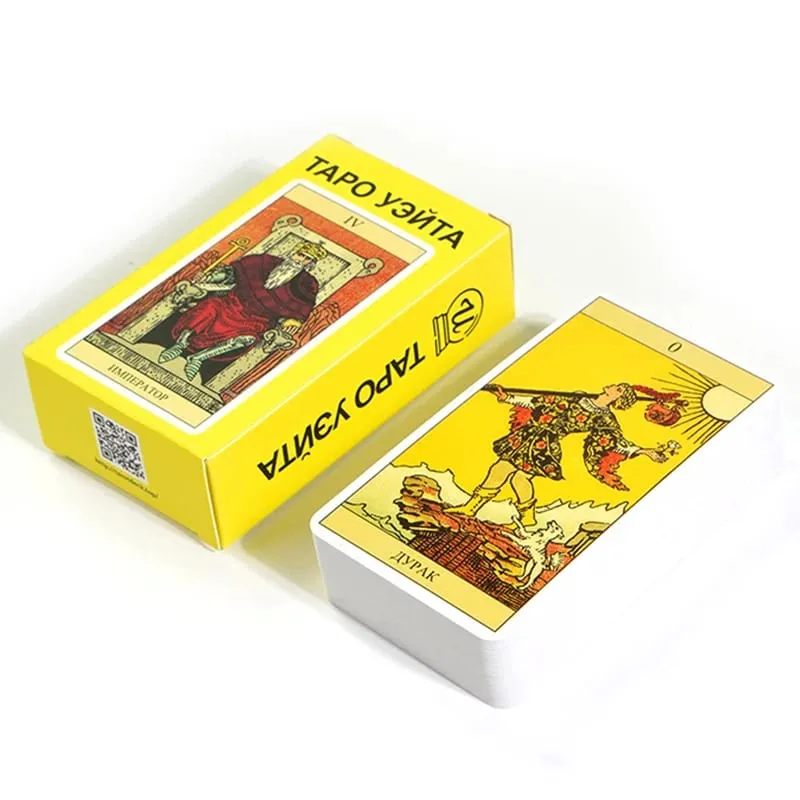 Tarocchi Rider Waite Tarocchi Gioco da tavolo Divinazione Carte Oracle Russo Spagnolo Versione inglese per principianti Gioco di società Giocattolo