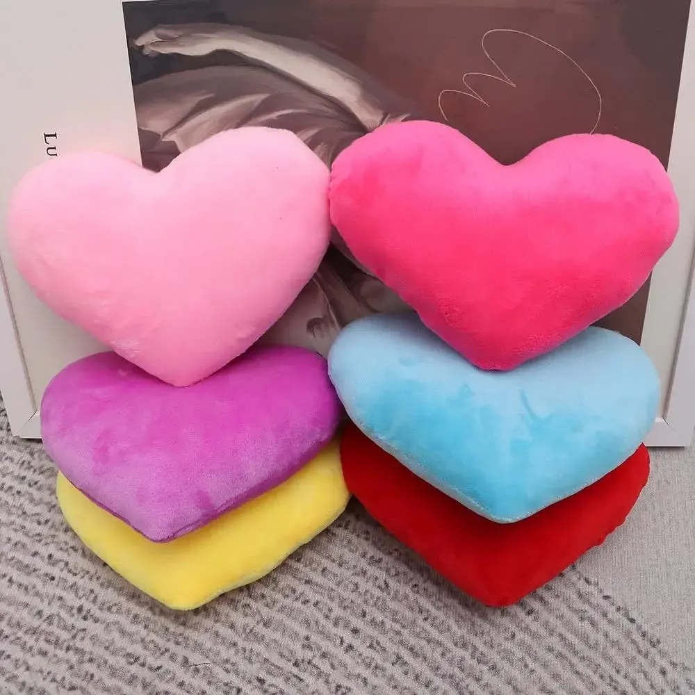1PC New Heart Shape Soft Pillow Red Pink Color Stuffed Pillow Kawaii Home Decorative Lovely Gift for Birthday — image 5