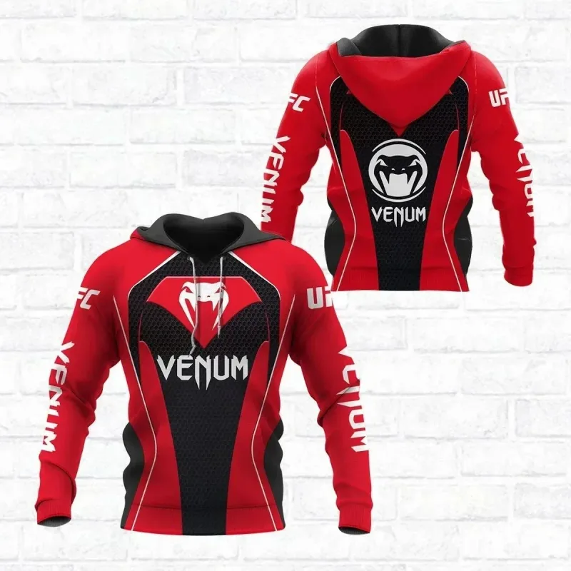 Áo hoodie thể thao nam Bộ đồ đấm bốc nam Wolf Họa tiết độc đoán Thích hợp cho thời trang ngoài trời Mặc áo hoodie Quần áo nam ngọn — image 10