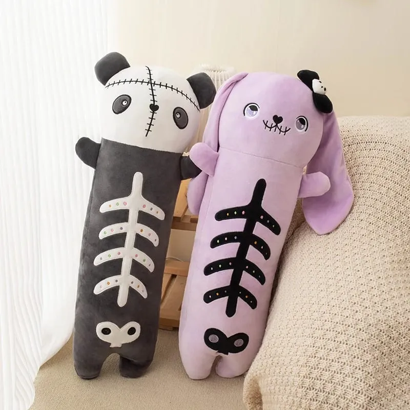 60cm Horror Goth Plys Dyr Kanin Panda Blødt Legetøj Sød Kropspude Halloween Fest Indretning Sjov Gave Til Pige Dreng — image 4