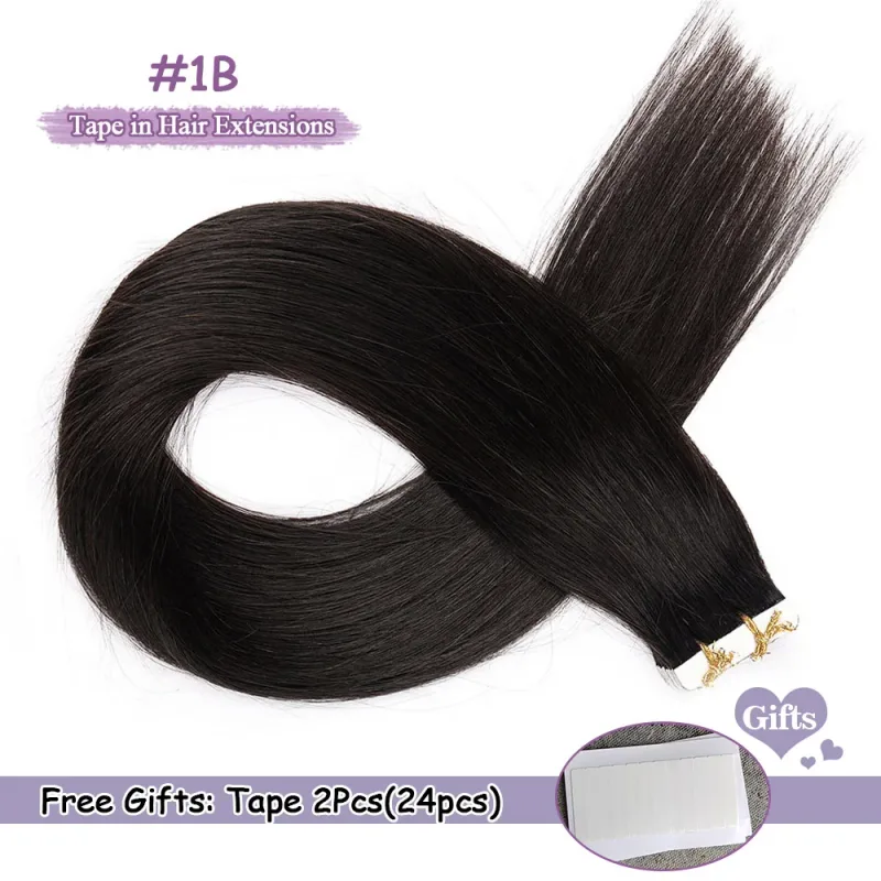 Seamless Tape In Extensions Human Hair Remy Tape In Human Hair Extensions Invisible Natural Hair Extensions For Women 50g/100g