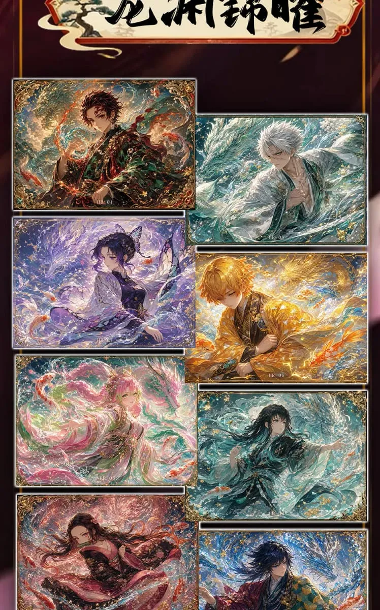 Wholesale 2026 New ShangYou Creative Studio Demon Slayer Cards Tearing Raqqa Anime Collectibles Character Fan Gifts