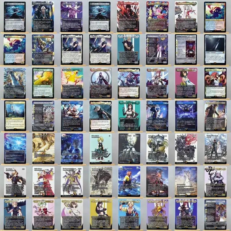 FIN HOLO14-Ⅰ01 Tcg Proxy Cards Vivi Ornitier Sephiroth Fabled SOLDIER Summon Bahamut Cloud Midgar Mercenary
