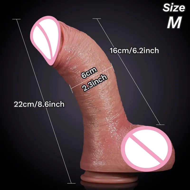 Big Realistic Silicone Dildo with Suction Cup G-Spot Anal Dildos Strapon Dick Butt Plug Masturbat Adult Sex Toys for Man Women — image 12