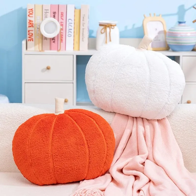 Kawaii Simulation Nordic Halloween Pumpkin Plush Toys Lovely Soft Plant Stuffed Doll Holidays Props Decor Throw Pillow — image 2