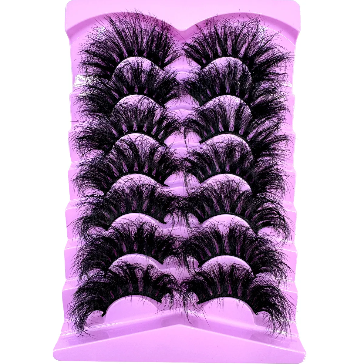 7 Pairs Fluffy Lashes 10-25mm 3D Mink Lashes Long Thick Natural False Eyelashes Wholesale Lashes Vendors Makeup Mink Eyelashes — image 3