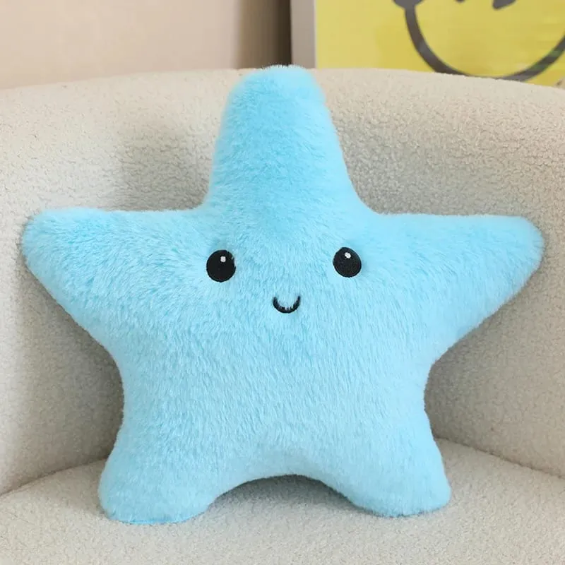 35/40cm Starfish Star Plush Pillow Stuffed Smiling Happy Sky Pillow Colorful Decor Cushion for Sofa Chair Back Support Gift — image 10