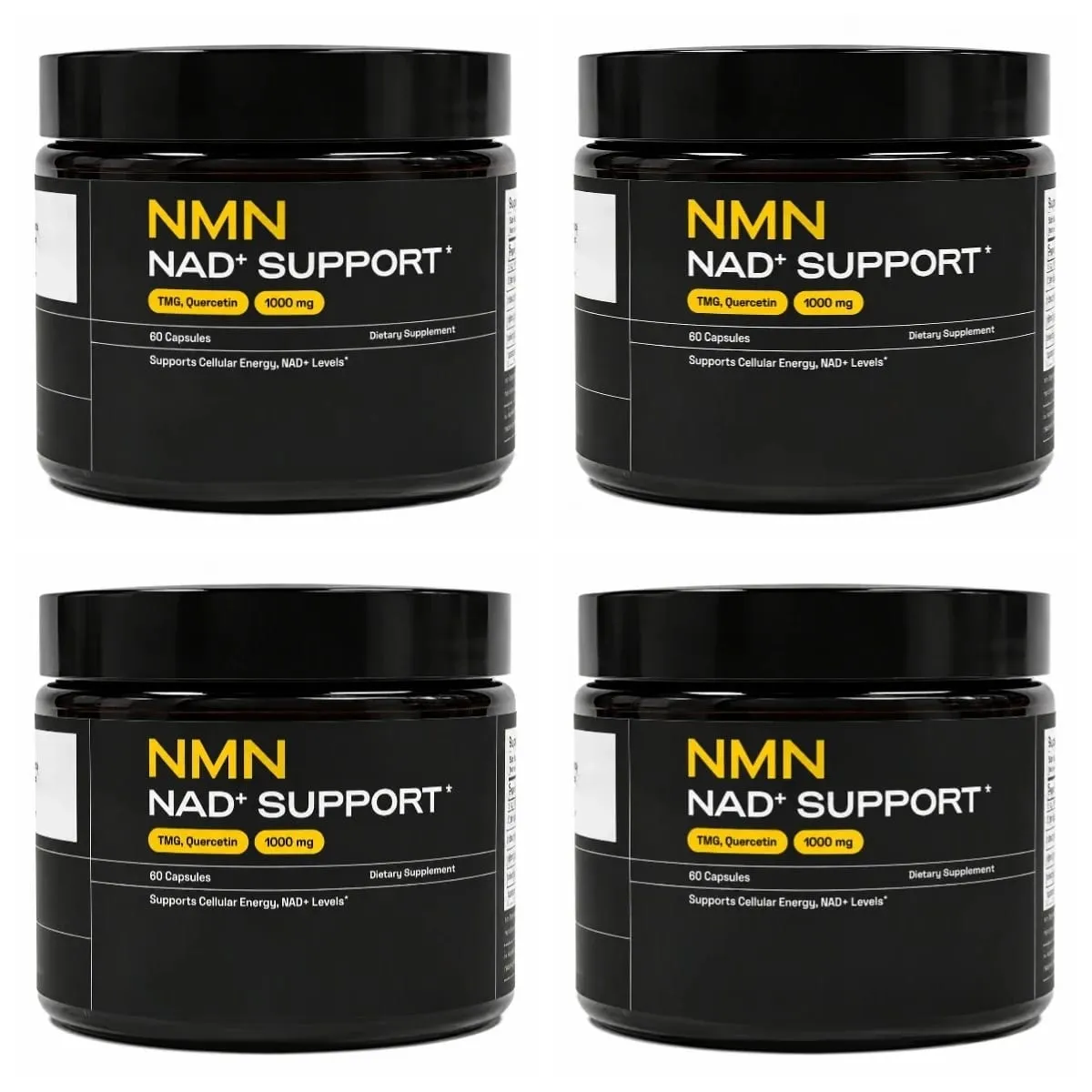 NMN NAD+ Support Capsules 1000mg Supports Cellular Energy Cognitive Health NAD+ Levels with TMG Quercetin 60 Capsules Adults