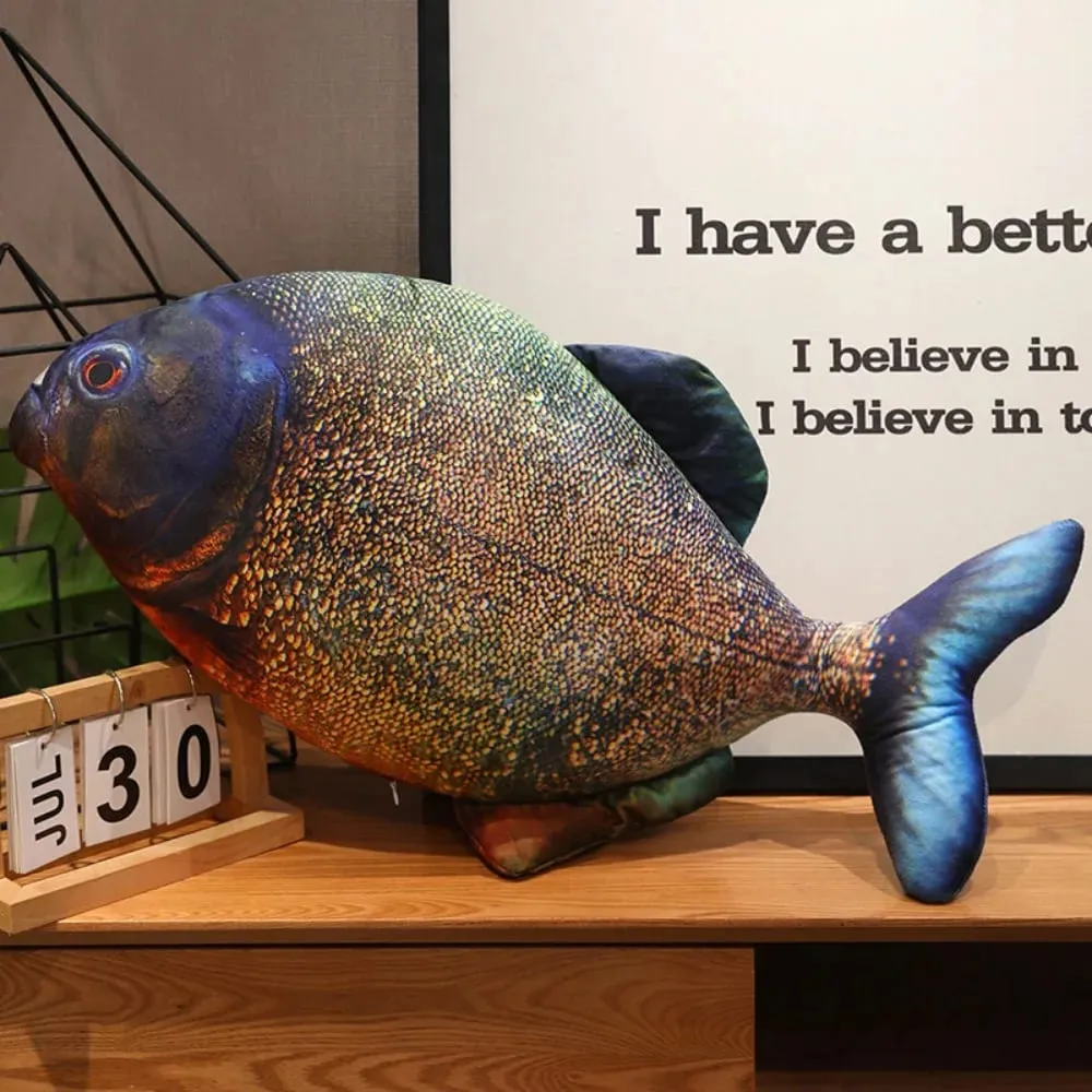 Perch Simulation Fish Plush Pillow Grouper Stuffed Cartoon Fish Plush Toy Lovely PP Cotton Fish Anime Pillow Dolls — image 16