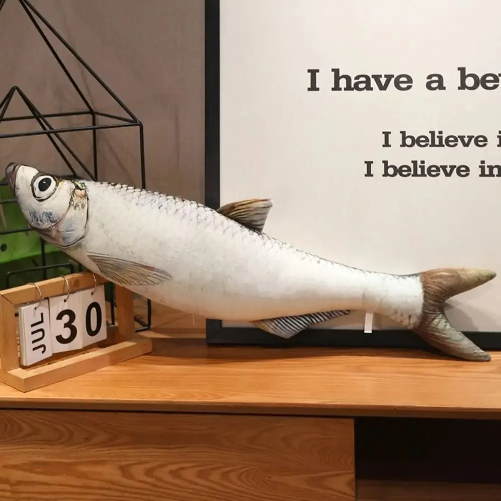 Perch Simulation Fish Plush Pillow Grouper Stuffed Cartoon Fish Plush Toy Lovely PP Cotton Fish Anime Pillow Dolls — image 8