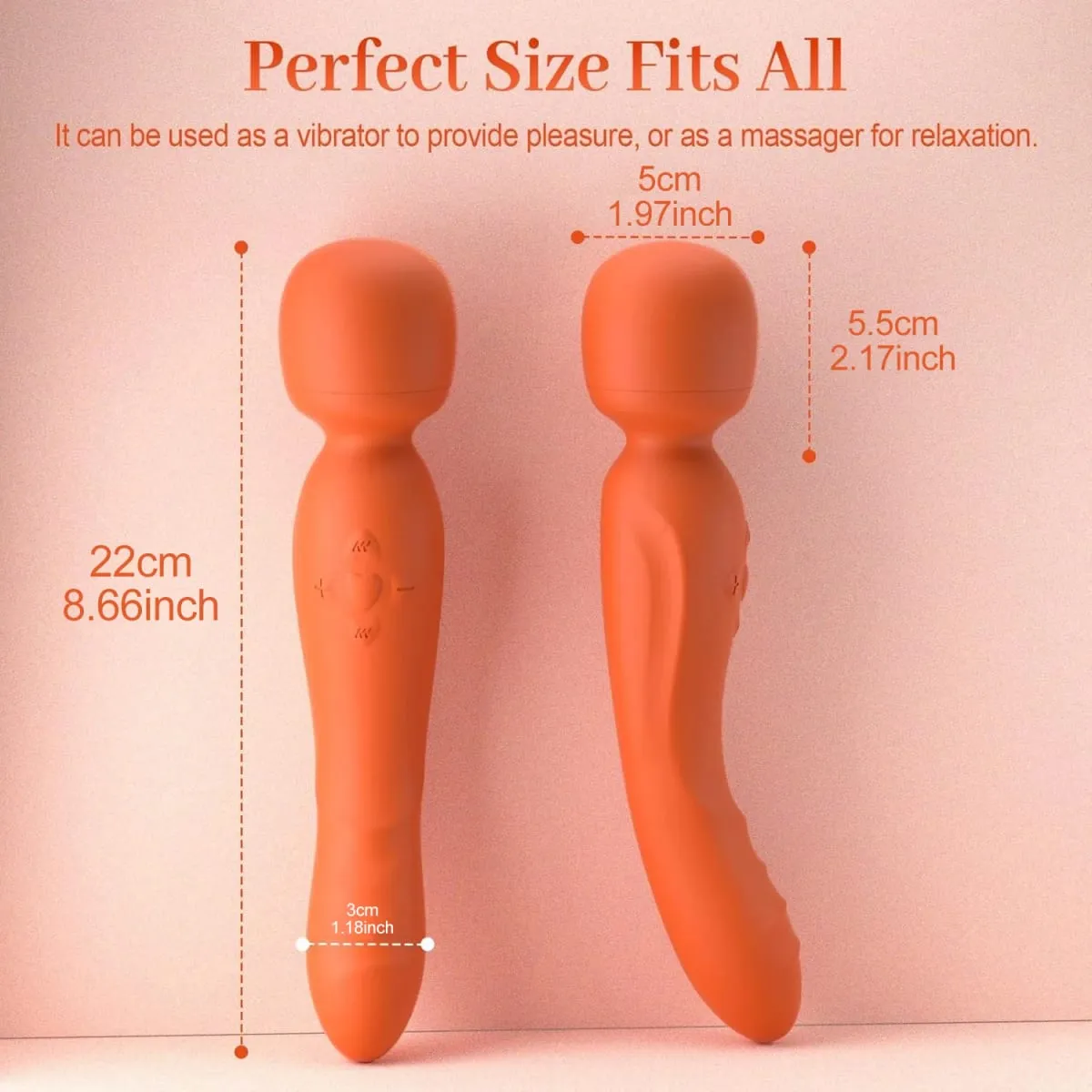 AV Vibrator G-spot Stimulation For Women Massage Stick Masturbation Stimulator Couple Silicone Female Doublehead Adult Sex Toys — image 5