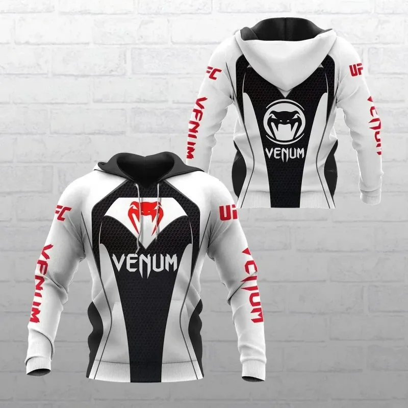 Áo hoodie thể thao nam Bộ đồ đấm bốc nam Wolf Họa tiết độc đoán Thích hợp cho thời trang ngoài trời Mặc áo hoodie Quần áo nam ngọn — image 5