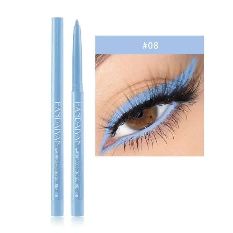 1PC Glitter Shine Eyeliner Gel Pencil Sexy Colorful Long-Lasting Shimmer Makeup Matte Colored Eye Liner Cream Pen Cosmetic Tool