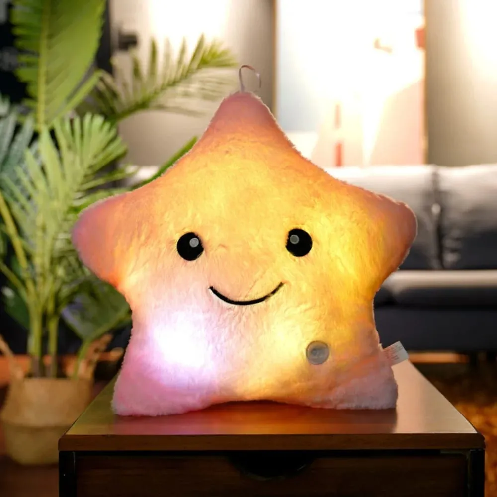 New LED Electronic Star Plush Toy Soft Star LED Star Doll Toy Home Decoration Baby Kid Toys Soft Star Pillow — image 9
