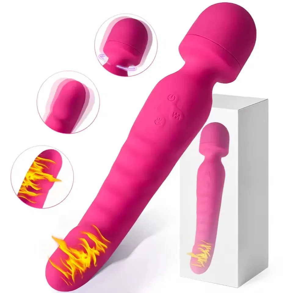 推力假陽具振動器女用強力陰道按摩器 AV 魔棒 G 點陰蒂刺激器成人性玩具適合女性 18 歲以上 — image 1