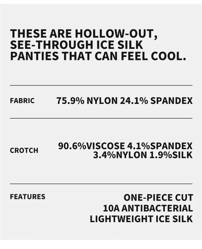 MiiOW 3Pcs Hollow-out Ice Silk Men Underwear Boxers Silky Breathable Man Underpants 10A Antibacterial Crotch Men's Boxer Panties — image 20