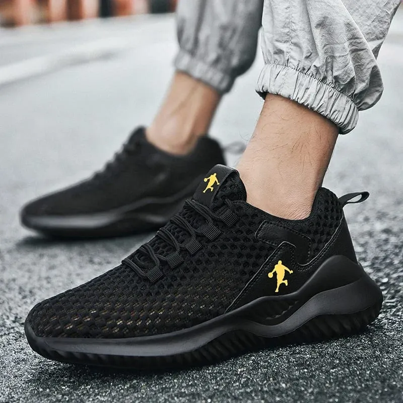 Men Sneakers Lightwhite Breathable Running Shoes for Men Mesh Summer Lace-Up Outdoor Walking Shoe Zapatillas De Deporte — image 6