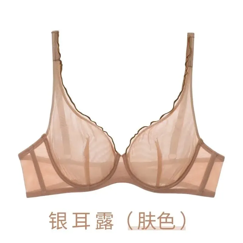 Womens Non Padded Lingerie Set Push Up Bra Full Cup Lightweight Summer Push Up Bra for Women Ultra Thin Support Bra Best Seller