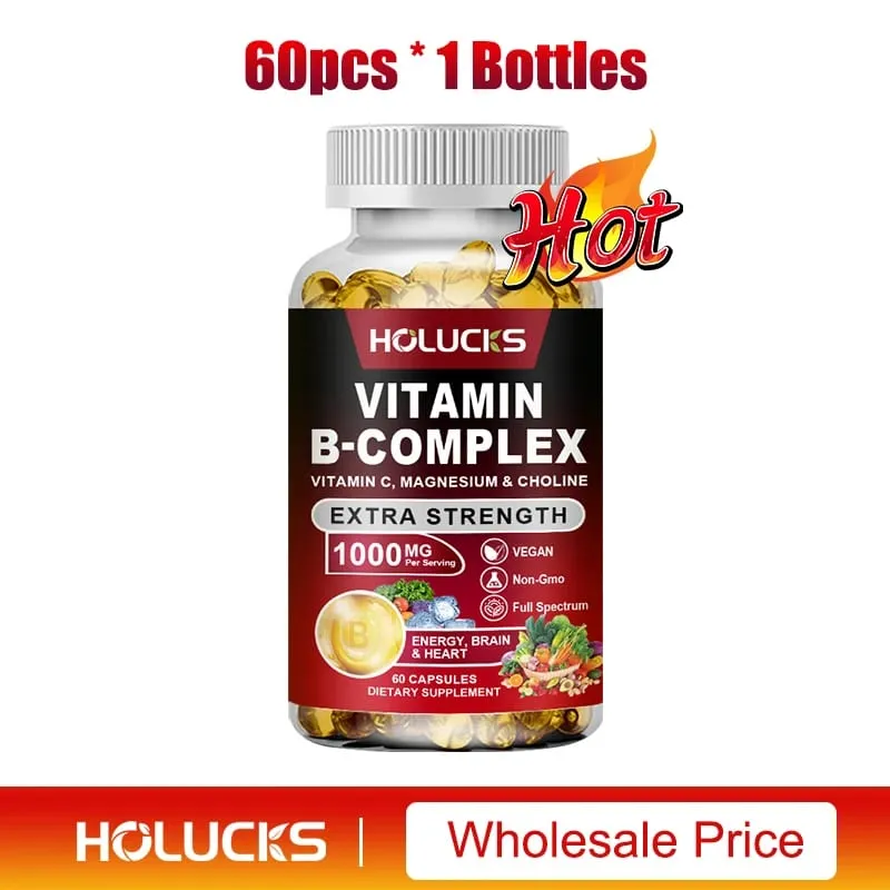 Vitamin B Complex Supplement Rich in B1 B2 B3 B5 B6 Biotin Strength Energy Support Brain & Heart Promote Metabolism — image 6