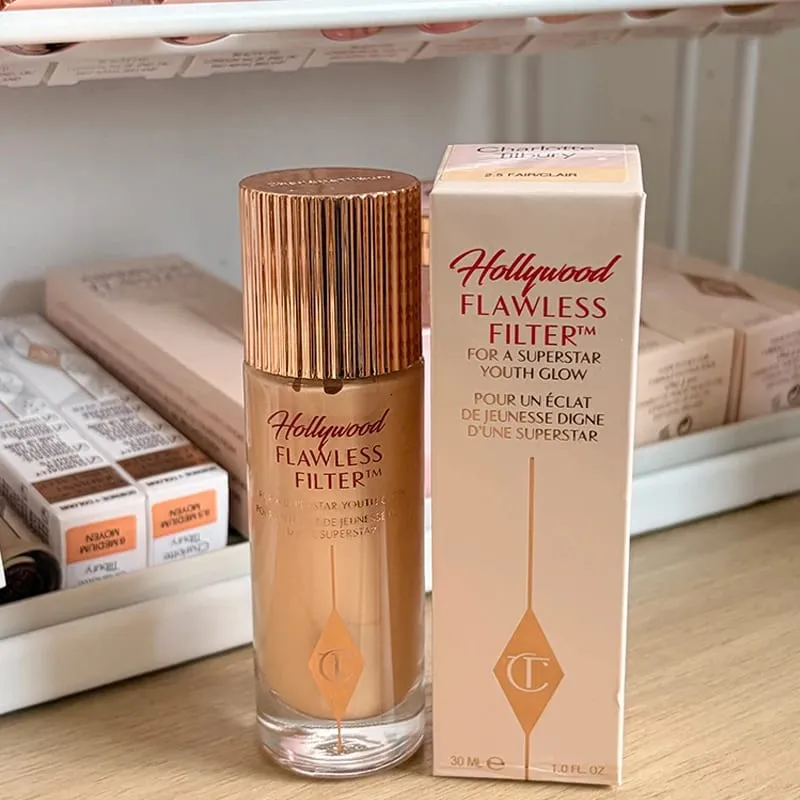 Charlotte Highlighter Foundation Continuamente Textura da Maquiagem Hidratante Corretivo Fixador Spray Essência Tilbury Cosmetic
