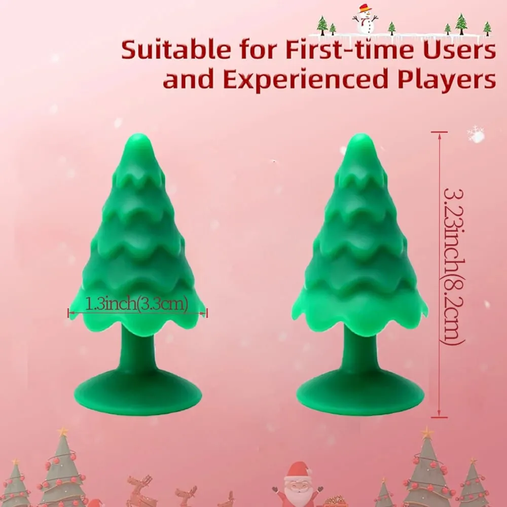Silicone Christmas Tree Anal Plug Anal Trainer Prostate Massager Anal Sex Adult Sex Toys Women's SM Toys Gay Adult Sex Games — image 4