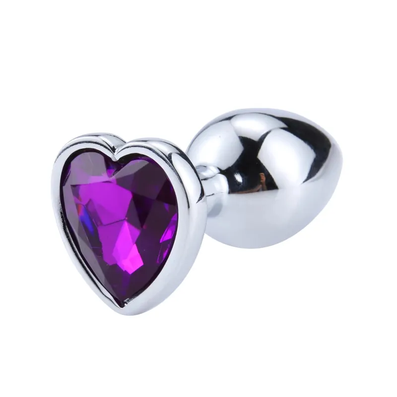 3 Sizes Metal Anal Plug Heart Base Butt Plug for Adults Women Men Couples Stainless Steel S/M/L Diamond Masturbator Sex Toys 18+ — image 9