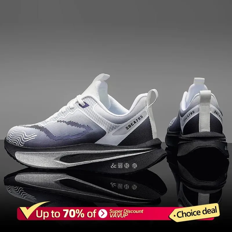 Marathon Men Sports Speciality Running Shoes Carbon Board Breathable Lightweight Women's Comfortable Athletic Nonskid Sneakers — image 3