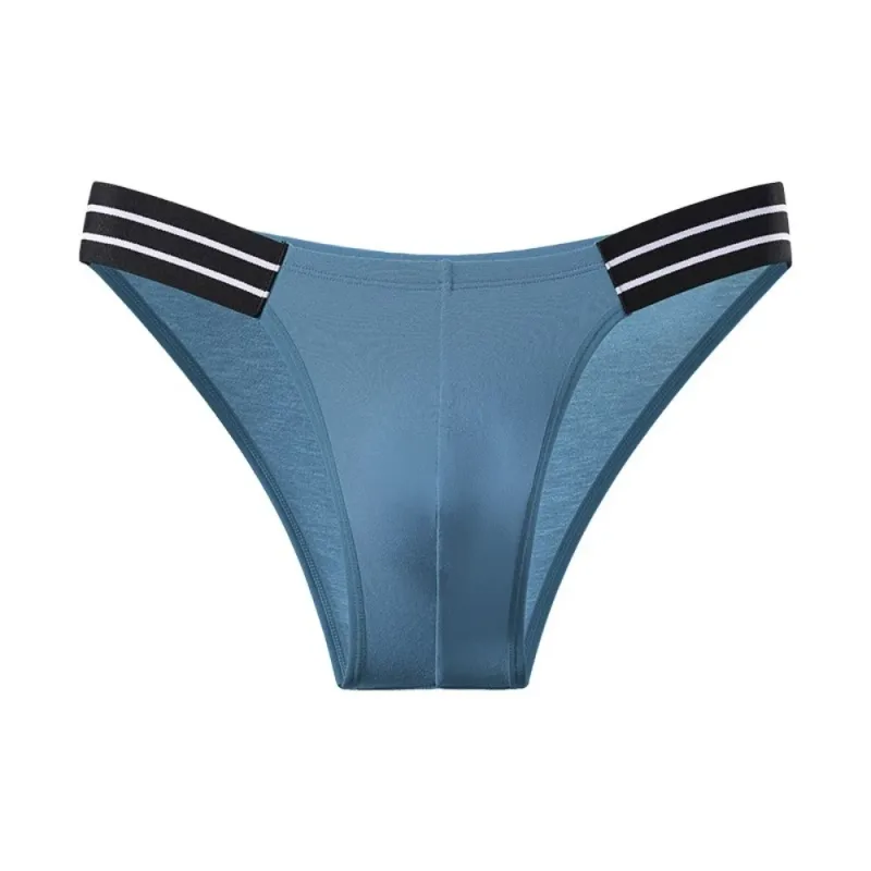 Lingerie heren driehoekige slipje midden taille ademend heren dunne slips streep groot formaat ondergoed voor heren vier seizoenen