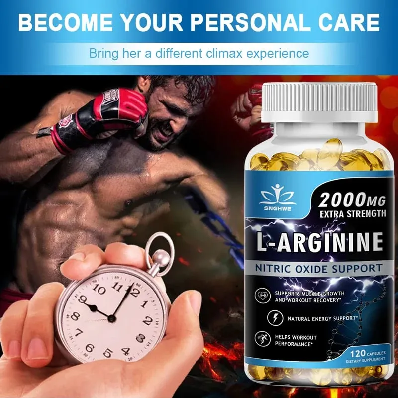 2PCS Men's L-Arginine Endurance Tribulus Terrestris Capsules Male and Female Supplements-Muscle Mass Endurance and Vitality — image 6