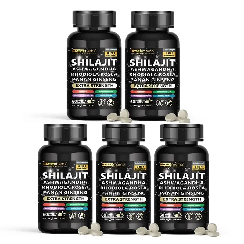 Natural Powerful Male Supplement with Shilajit Ashwagandha & Ginseng Extract