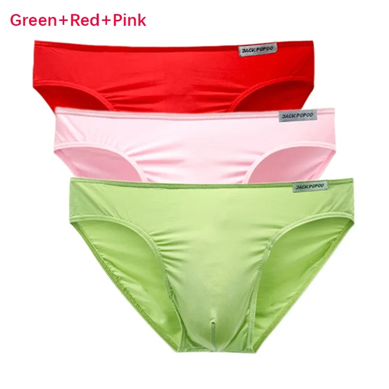 3PCS/Lot Men's Underwear Modal High Quality Soft Briefs Breathable Comfortable Youth Underpants Male Sexy U Bulge Pouch Panties — image 30