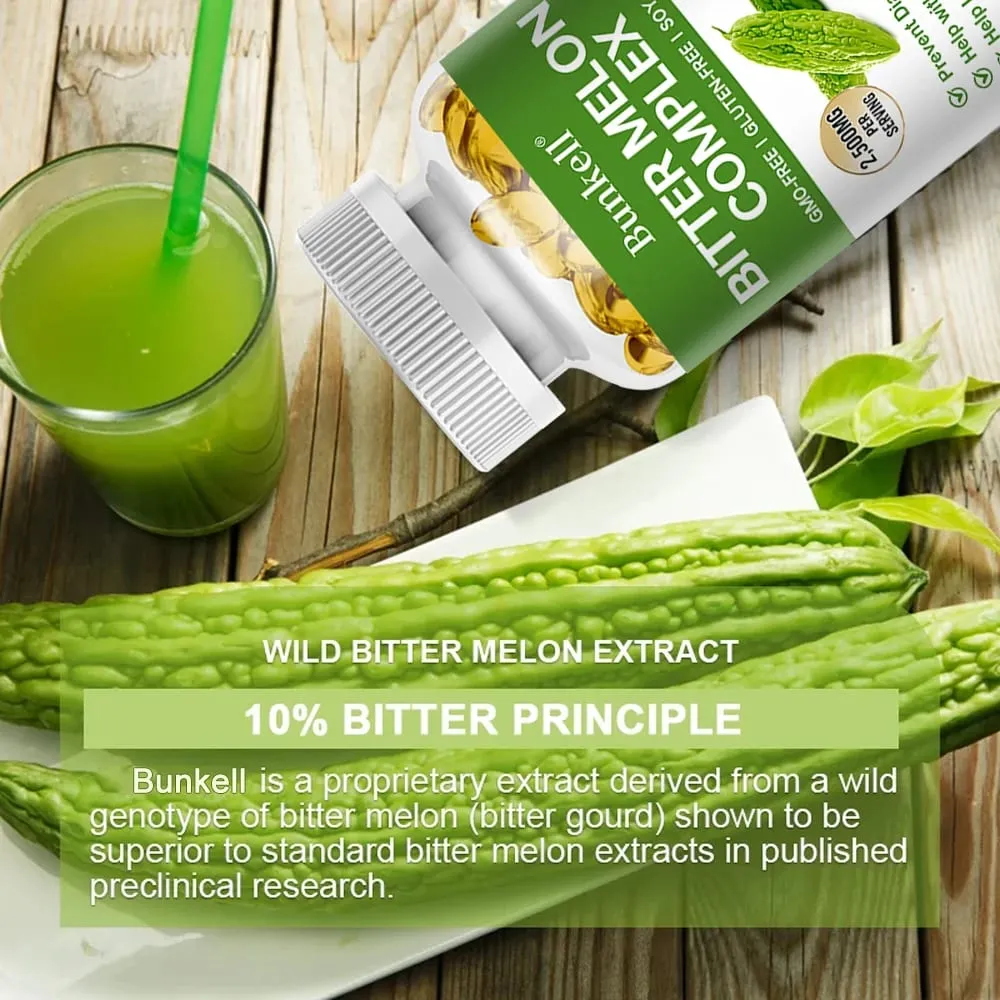 Bitter Melon Extract Capsules 2500mg Supports Blood Sugar Balance Glucose Metabolism Cardiovascular & Heart Health — image 6