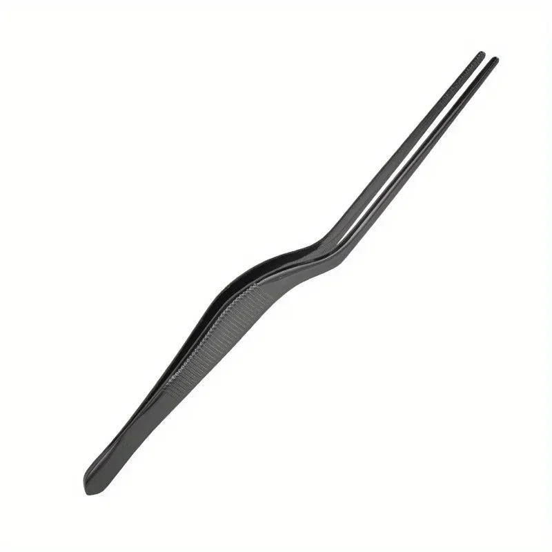 Titanium molecular cooking special elbow tweezers cold dish shaping tweezers kitchen and restaurant pastry decoration tools