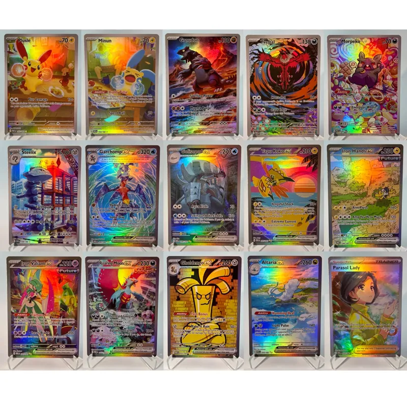 Pokémon 151 PKM Cards PTCG3-D Bulbasaur Squirt Rainbow Gengar ex Holographic Ex GX Rare Collection Battle Toys Gifts for Hobbies — image 9