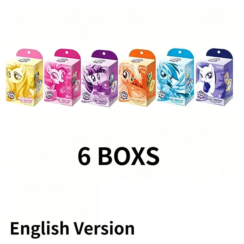 English Version Genuine KAYOU My Little Pony Card Friendship Moon Edition Crystal Forest Series Anime Collection Card Gifts