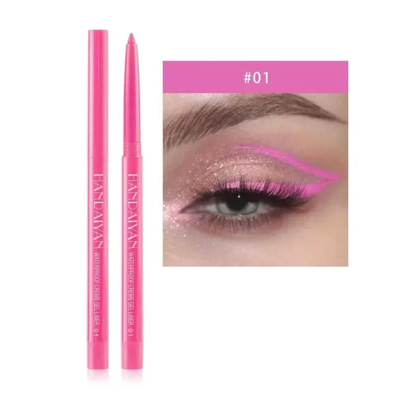1PC Glitter Shine Eyeliner Gel Pencil Sexy Colorful Long-Lasting Shimmer Makeup Matte Colored Eye Liner Cream Pen Cosmetic Tool