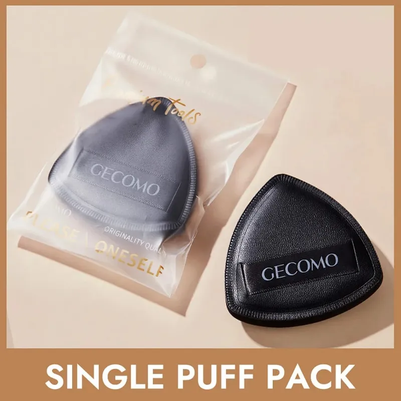 Soft Triangular Black Powder Puff Wet And Dry Dual-use Concealer Makeup Cushion