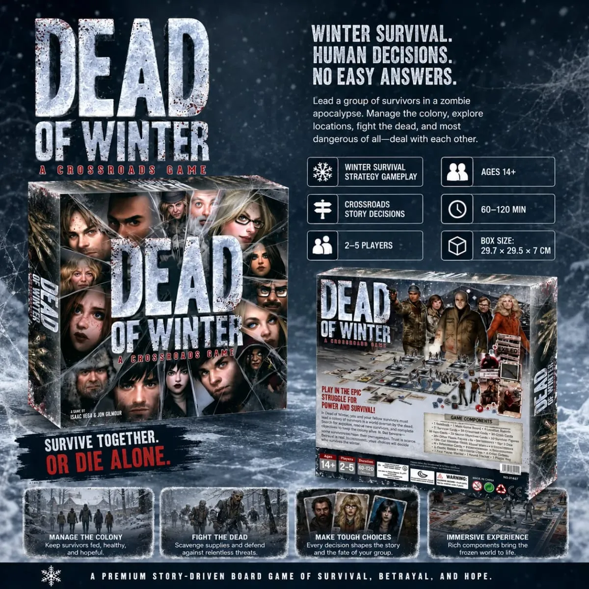 Dead of Winter Crossroads Zombie Survival Cooperative Strategy Board Game Teens Adults English Version — image 4