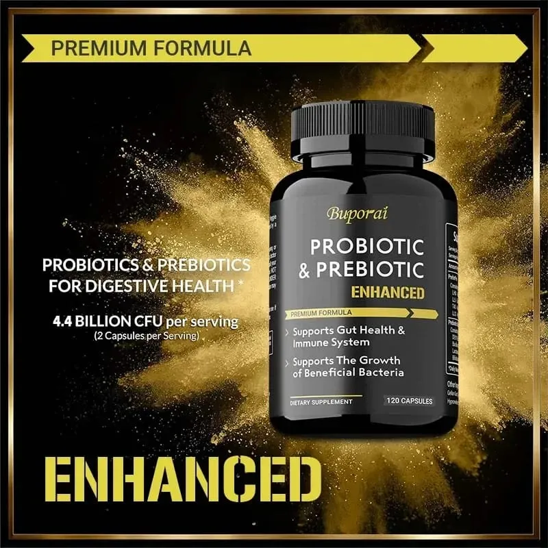 Probiotics & Prebiotics Capsules - Helps Balance Stomach Acid Promote Healthy Intestinal Digestion and Relieve Bloating — image 5