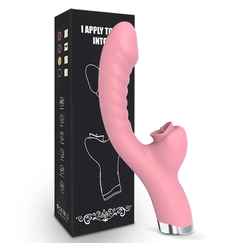 3 in 1 Tapping Flapping Vibrator Anal Sex Clitoris Clit Sucker Stimulator Sex Toys Female Licking Sucking Vibrators Adult Goods
