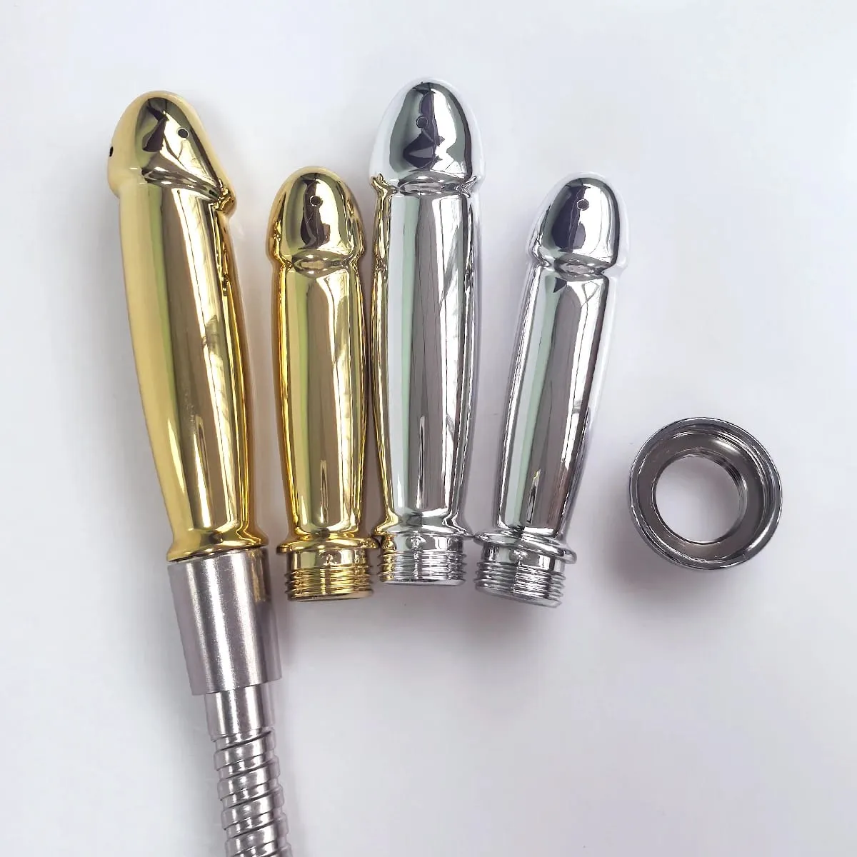 ABS anal vaginal douche Conversion head for outdoor use Posterior chamber irrigation multi-function plug-in shower sex toys — image 5